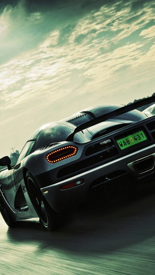 Clouds And Supercars Mobile Wallpaper - Mobiles Wall