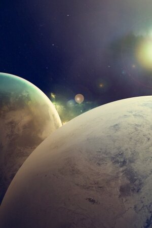 Duplicate Outer Space Mobile Wallpaper