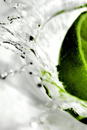 Fruits Limes Water Mobile Wallpaper