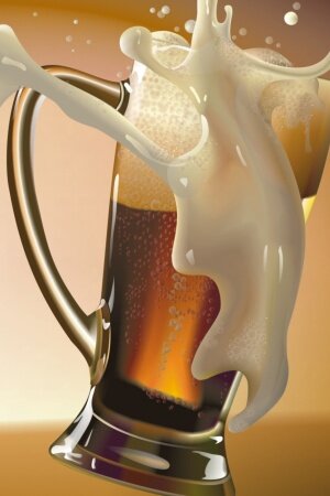 Draft Beer Mobile Wallpaper