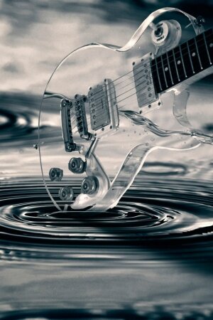 gitara voda prozrachnost Mobile Wallpaper