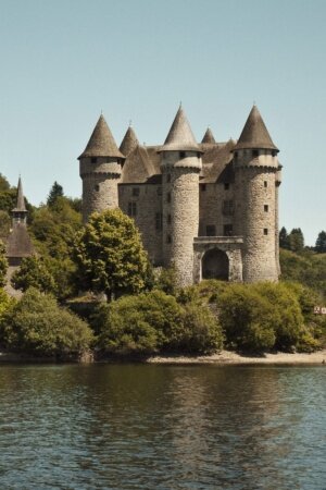 Castle Near River Mobile Wallpaper