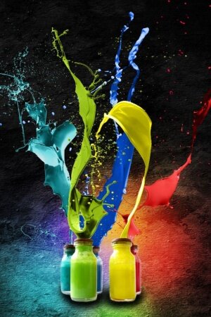 Splash Of Colors Mobile Wallpaper