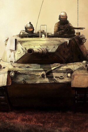 Art tank soldiers weapon Mobile Wallpaper