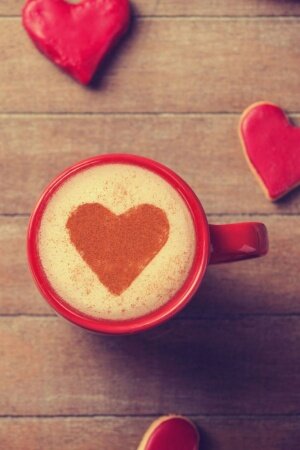 Mood mug cup heart Mobile Wallpaper