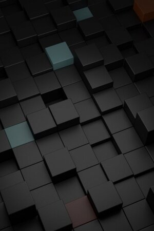 Black Cubes Mobile Wallpaper