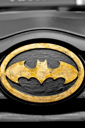 Car superhero symbol batman Mobile Wallpaper