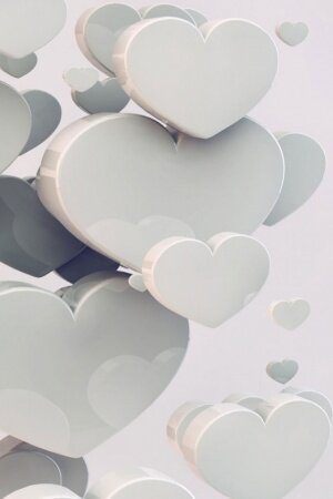 Wedding Hearts Mobile Wallpaper