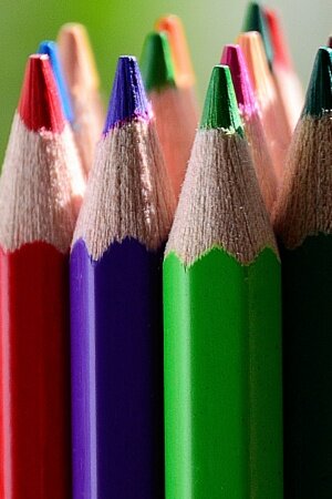 Colored Pencils Mobile Wallpaper