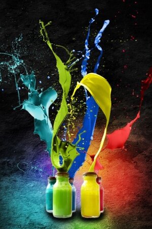 Splash of Colors Mobile Wallpaper