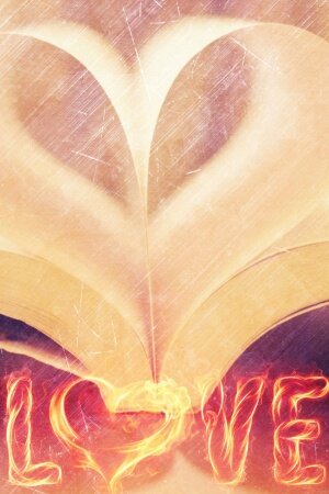 Love Book Mobile Wallpaper