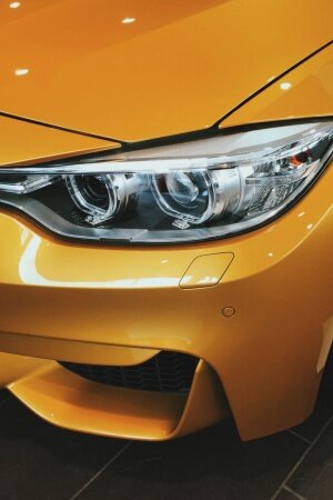 The Yellow Car Mobile Wallpaper